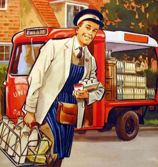 The Milk Man delivered dairy products daily.