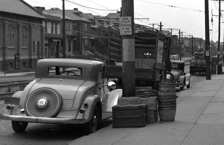 Brookline Boulevard Street Scene - 1936