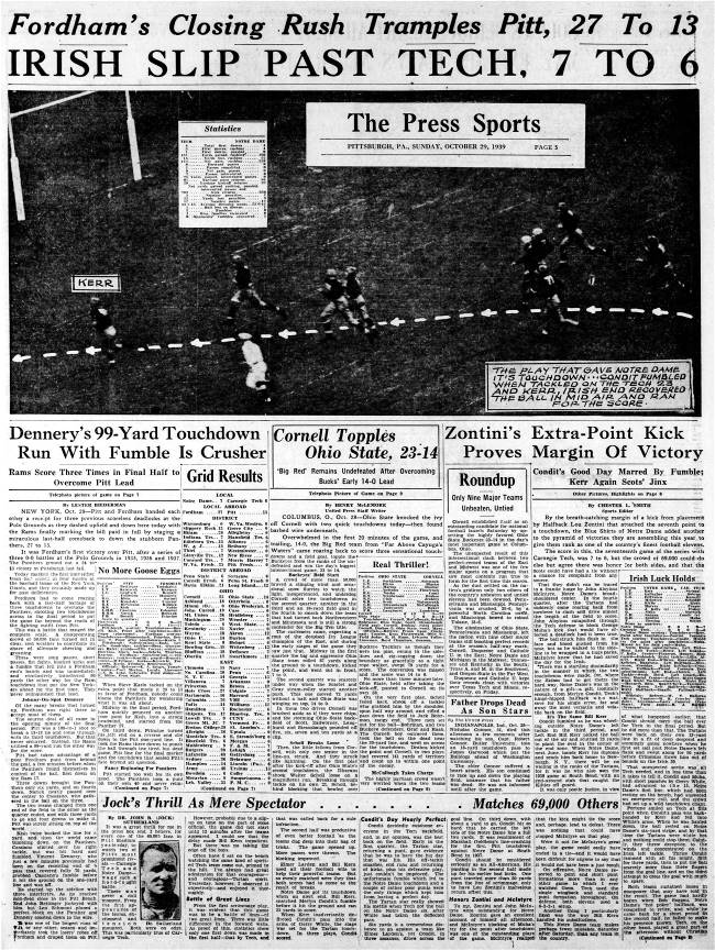 Pittsburgh Press - October 29, 1939