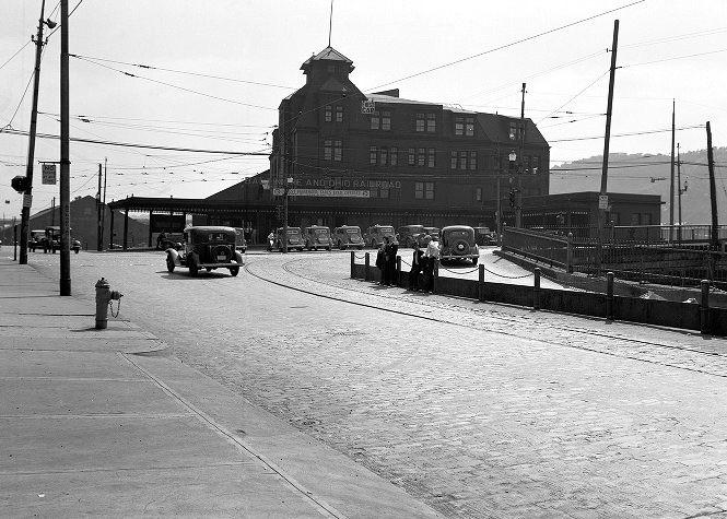 The B&O Railroad Depot in 1936.