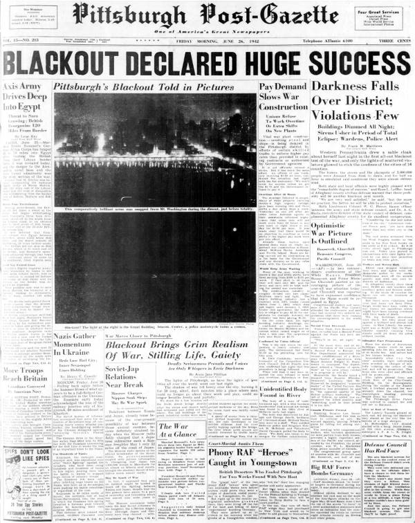 Pittsburgh Post-Gazette - June 26, 1942.