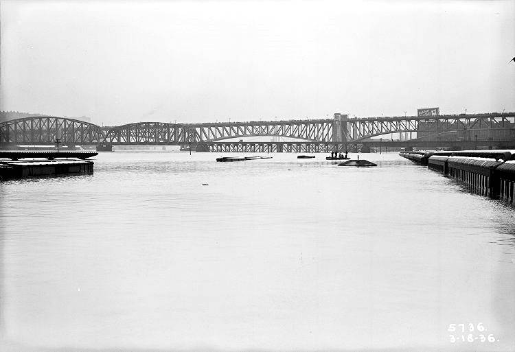 The Great Flood of 1936 -
The P&LERR Rail Yard.