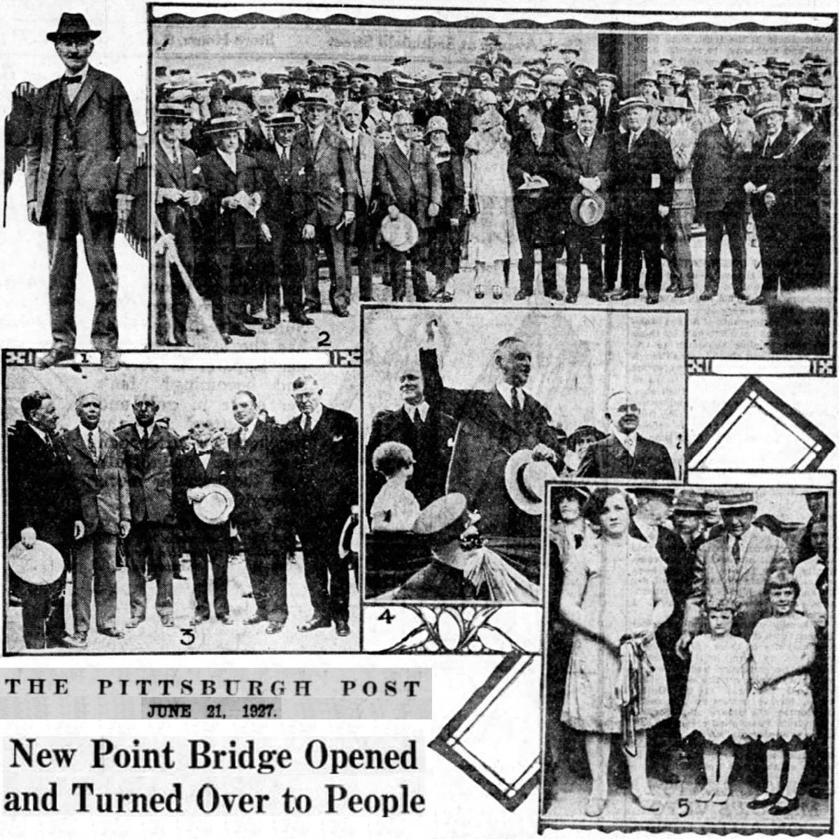 Point Bridge Dedication - June 20, 1927