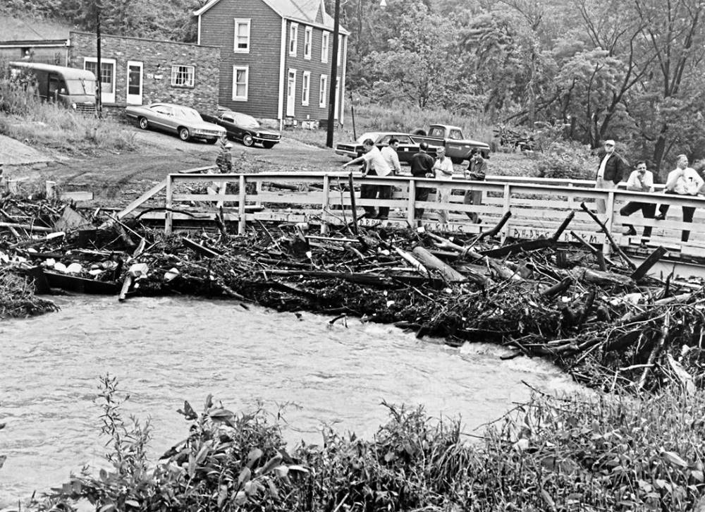 Franum Street Bridge flooding - 1967