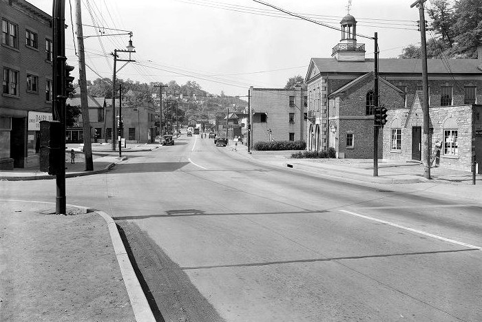 The Overbrook Business District - 1936.