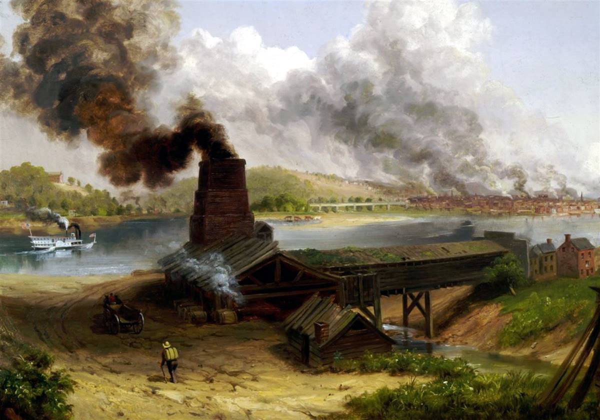 Saw Mill Run near the Salt Works in 1834.