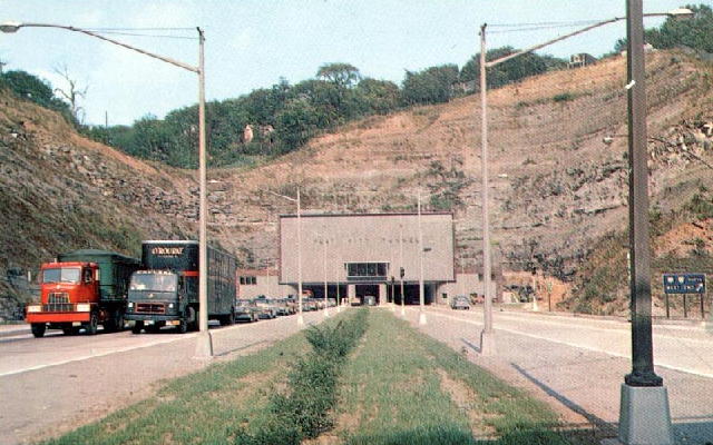 The Fort Pitt Tunnels southern portal.