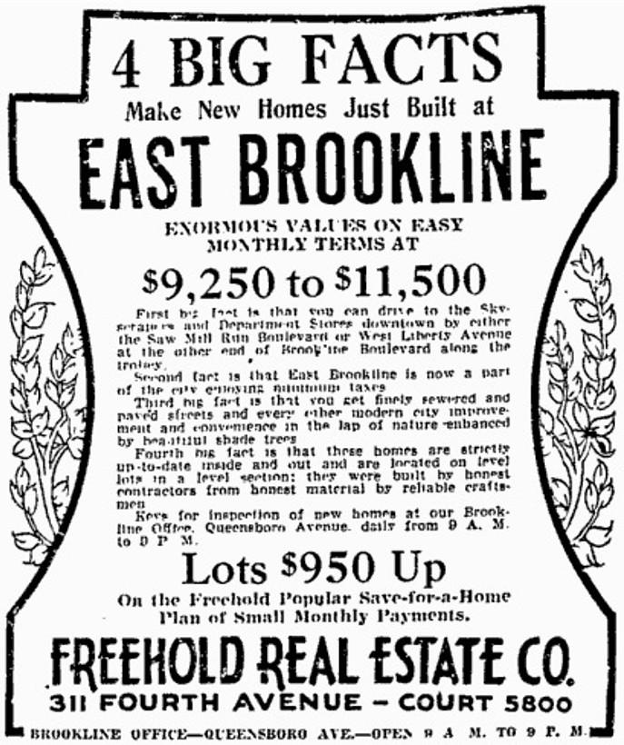 Real Estate Advertisement - July 22, 1930.
