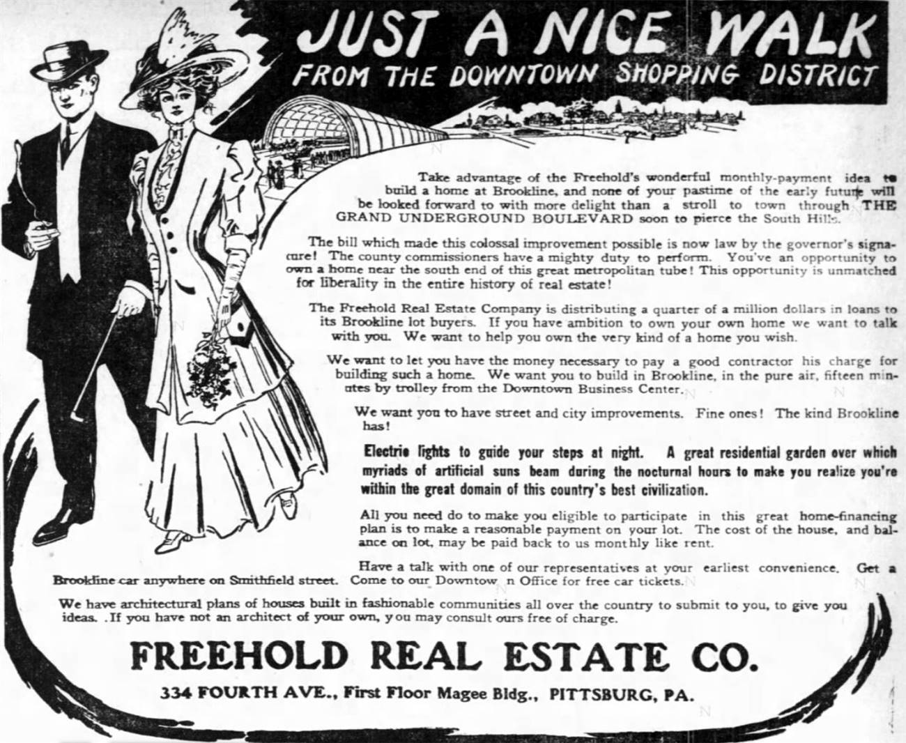 Real Estate Advertisement - June 12, 1909.