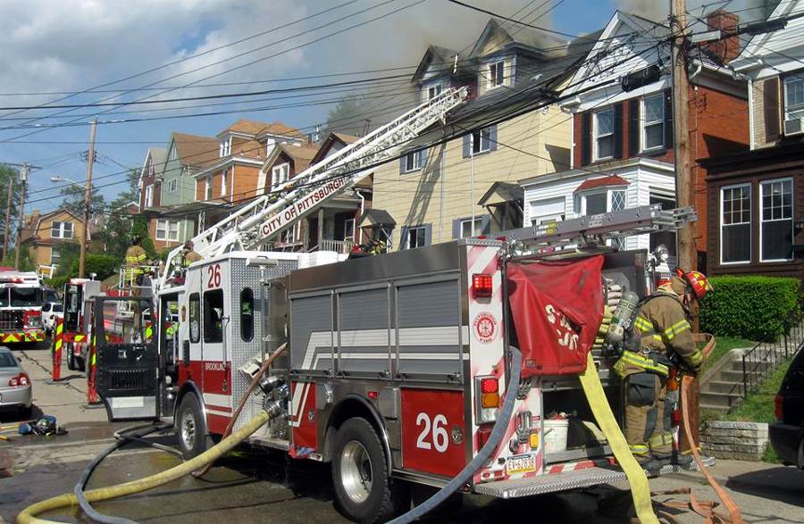 Fire on Shawhan Avenue - May 30, 2014.