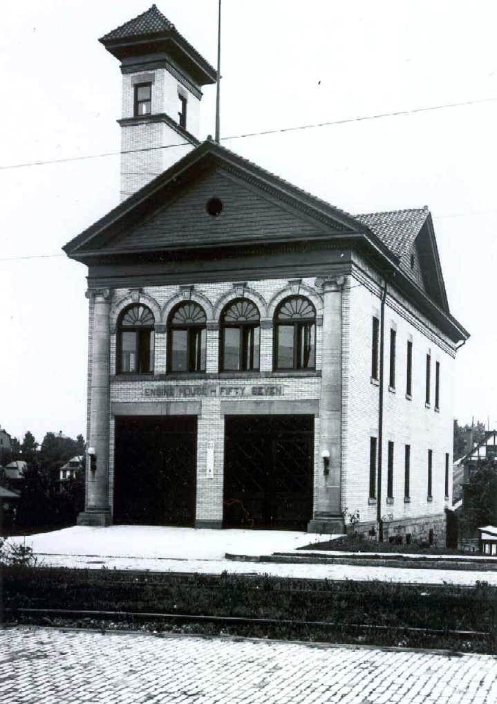 Brookline firehouse - 1920.