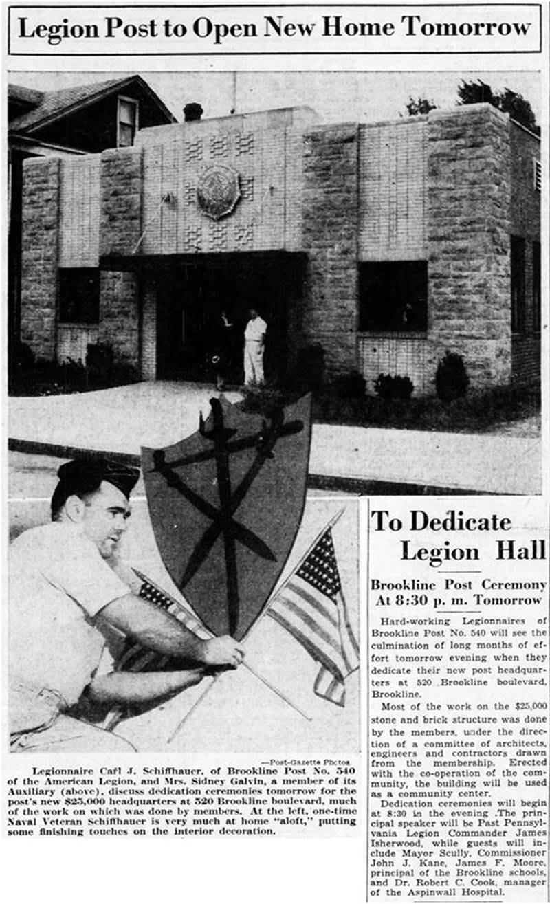 The American Legion Hall - June 1940.