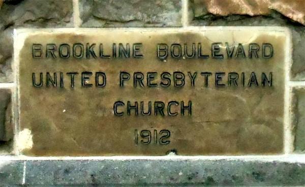 United Presbyterian Church Cornerstone - 1912.