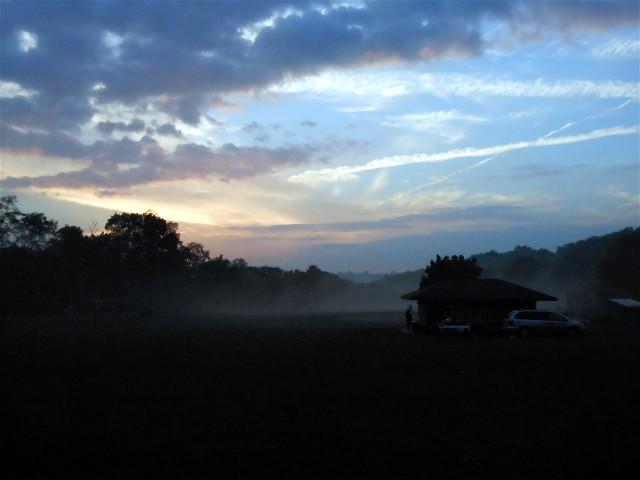 Brookline Park and Danny McGibbeny Field
just before sunrise on October 5, 2013.