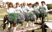 The 1986 cheerleaders