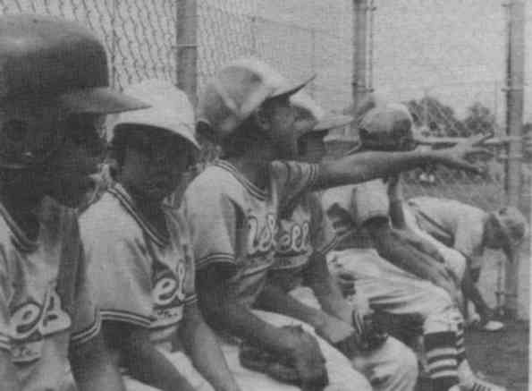 Picture of Nellis bench during final game