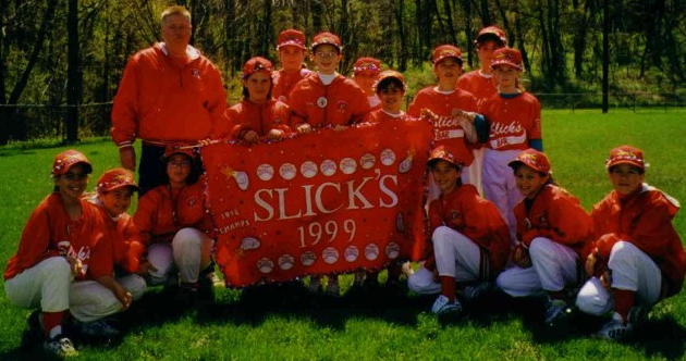 Ed Kinzel and his Slick chicks are ready to defend
 their Little League softball title