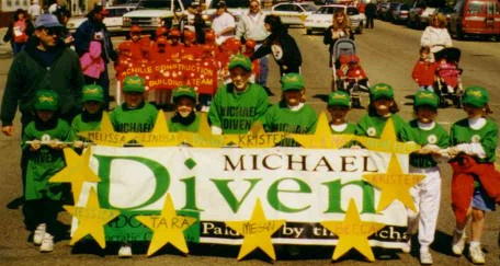 Chris Weigold leads the Michael Diven girls team