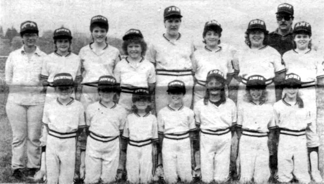 Picture of 1985 Ivor Wood Plumbing Girls Little League
 Softball Team