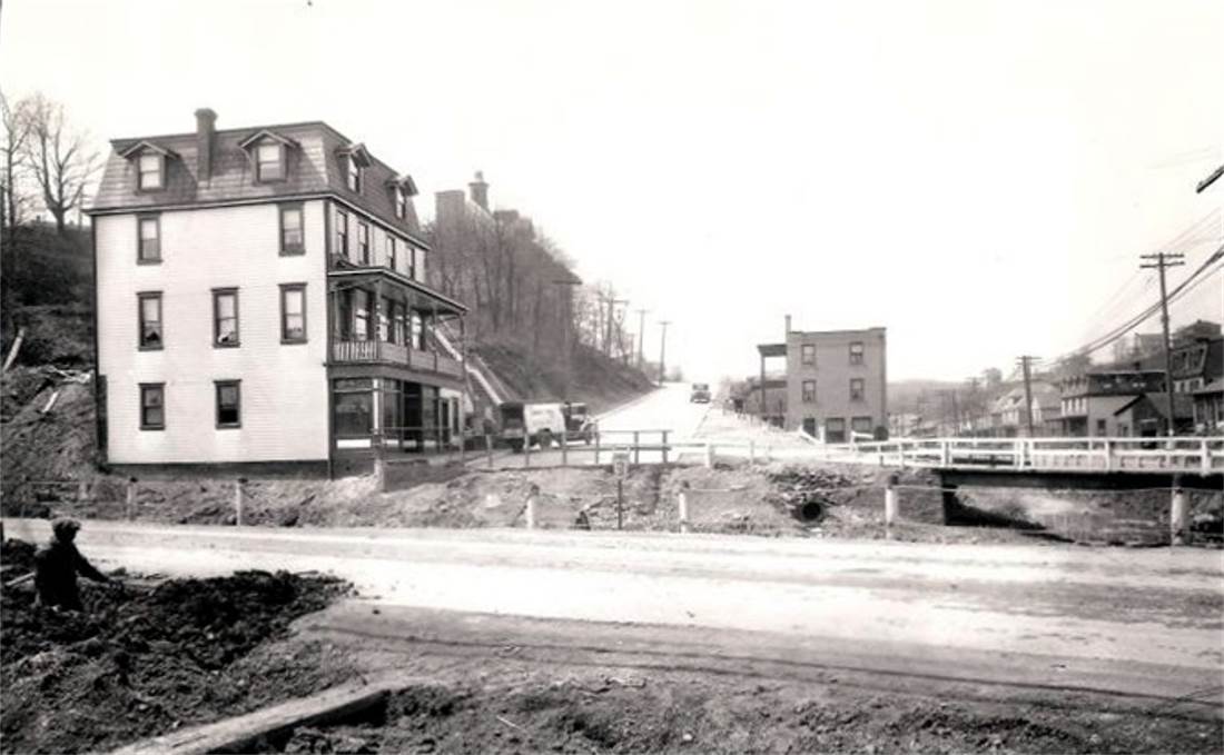 Northern Terminus of Route 88
in Overbrook at Saw Mill Run Boulevard - 1929.