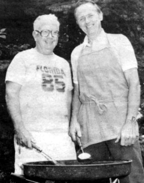 Picture of Walt
 Evans and John Johnson.