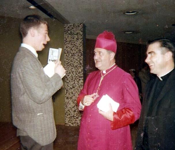 George Gilfoyle with Cardinal Wright.