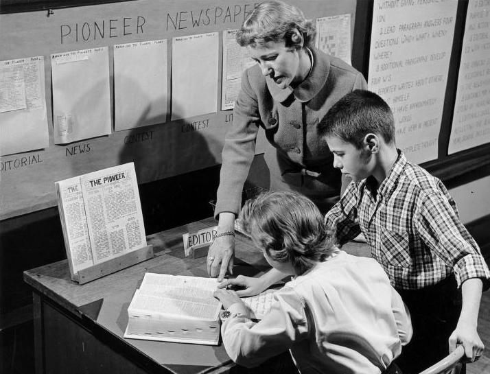 Brookline Elementary - Newspaper 1945