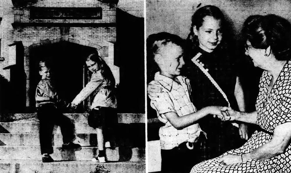 Brookline Elementary School First Day of School - 1951