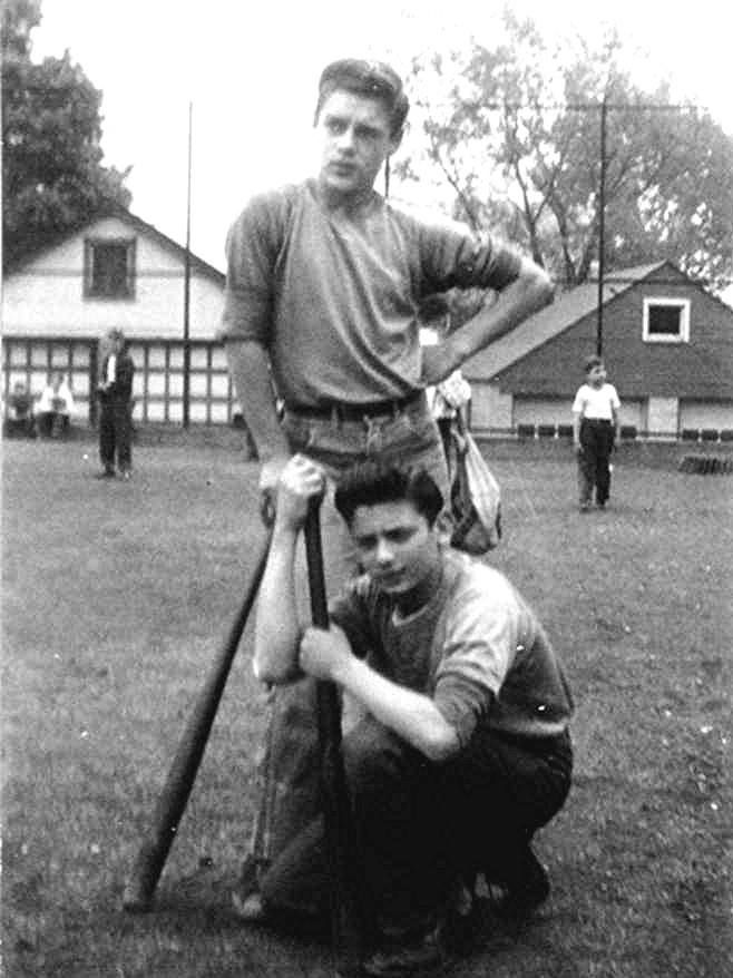 In 1950, Ralph Kiner hit 47 homers.
At Brookline School, the left field
fence was kind of short, but it took
a good poke to clear the fence in right.
The best, however, was always the drive
to left center that carromed off the
school. Now that was a Kiner-like shot.