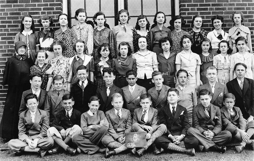 Resurrection Elementary School - 8th Grade Class - 1938.