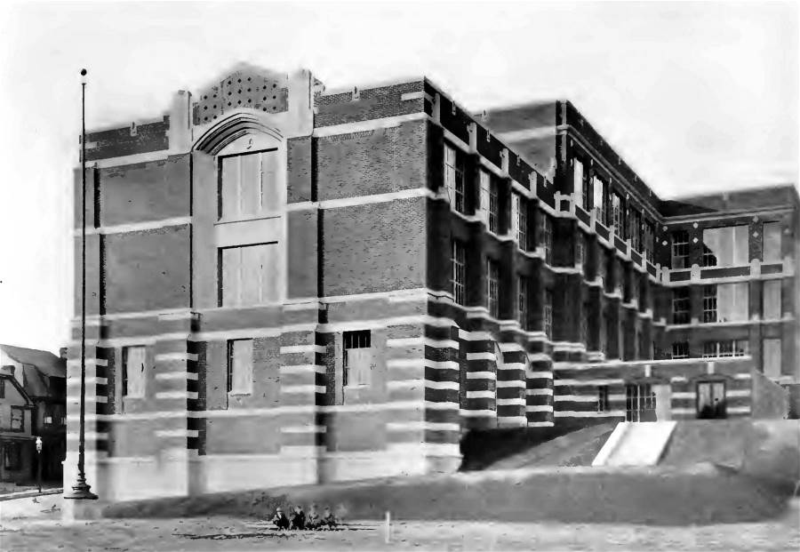 Artist rendering of South Hills High School - 1917