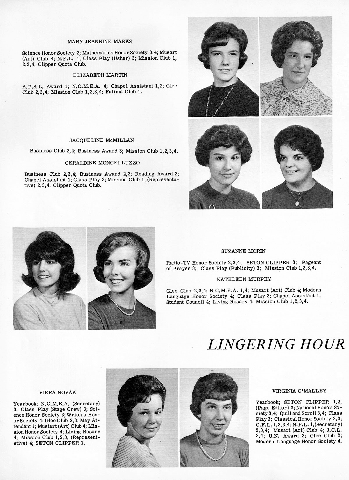 Elizabeth Seton High School Class of 1963