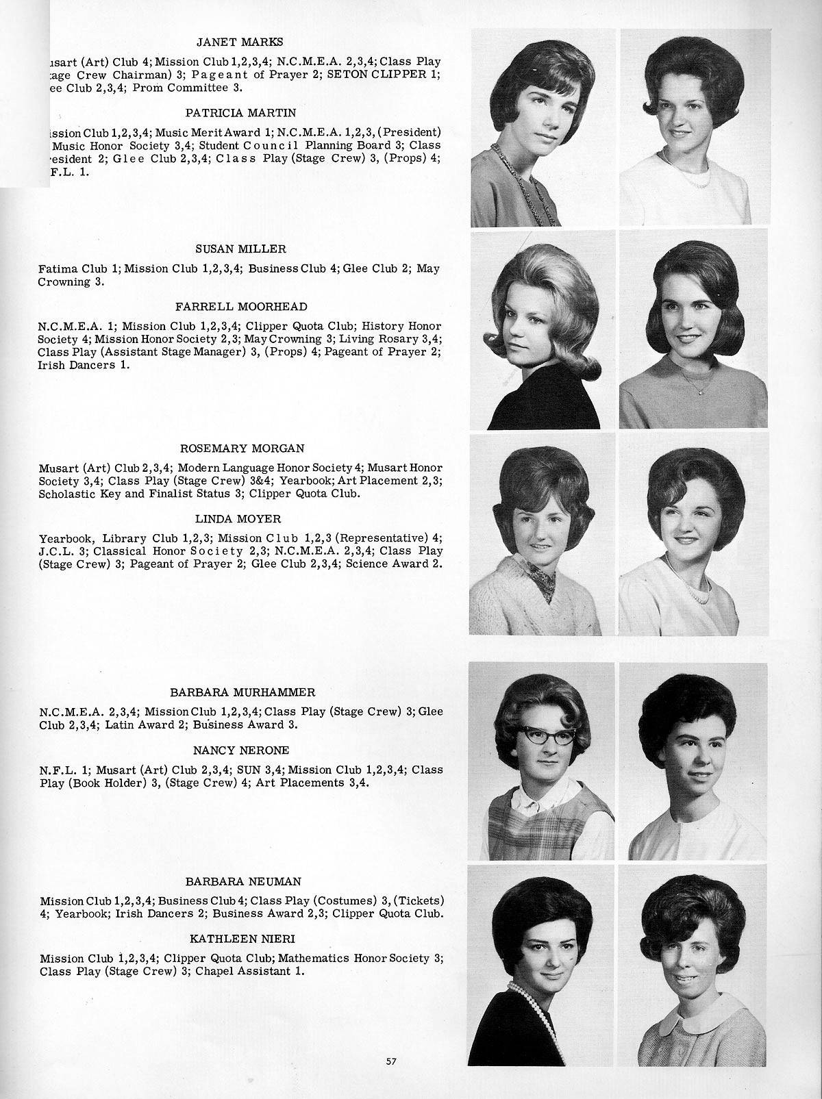 Elizabeth Seton High School Class of 1964