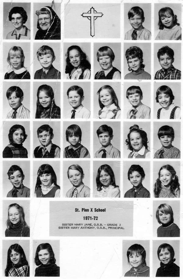 St. Pius X 2nd Grade Class - 1972
