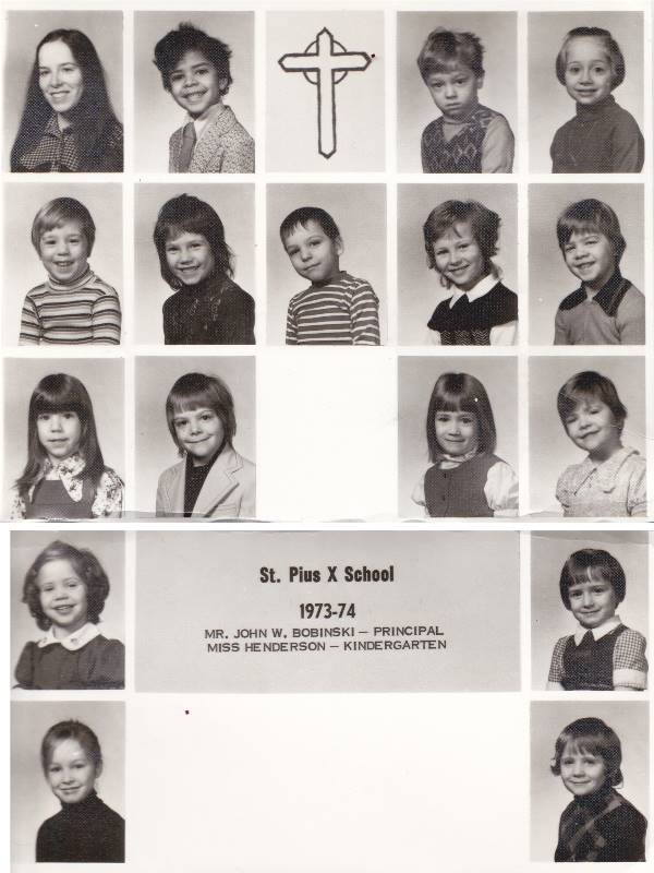 St. Pius X Kindergarten Class - 1974