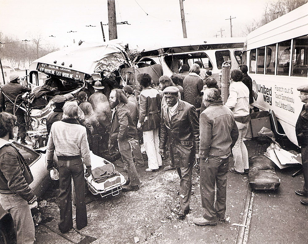 Bus-Trolley Accident - February 10, 1978.