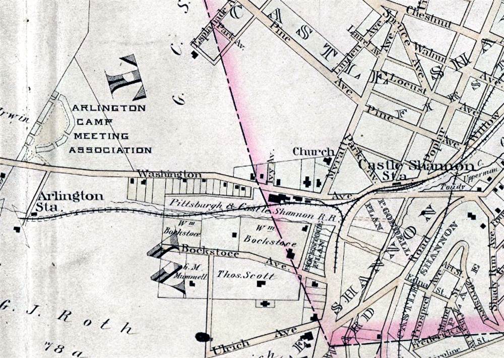 The Arlington Station was the
southern terminus of the railroad line.