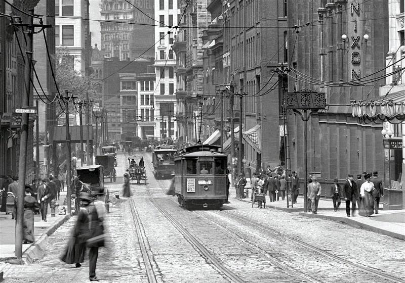 Sixth Avenue downtown - 1908