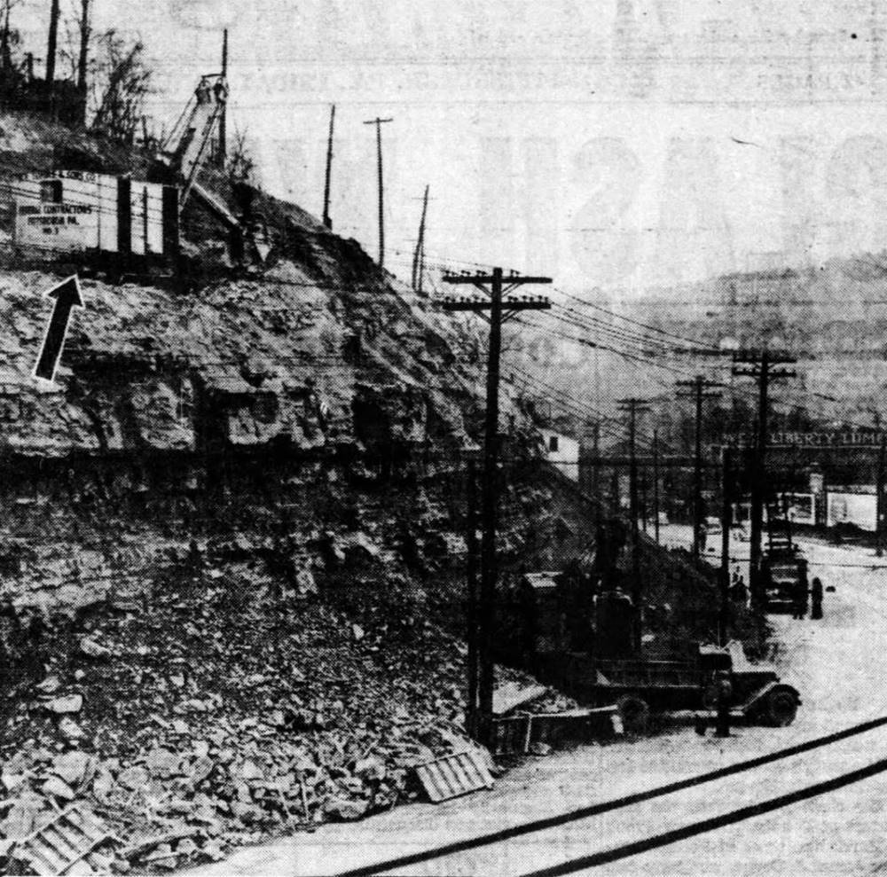 West Liberty Avenue Retaining Wall - January 05, 1939.